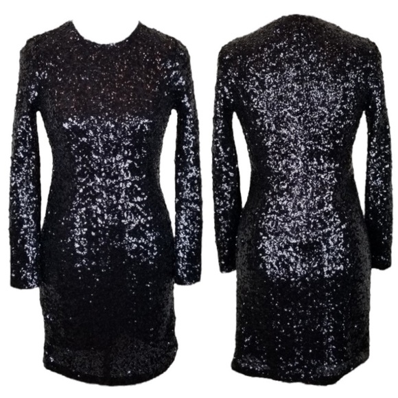 Tory Burch Dresses & Skirts - TORY BURCH Disque Sequin Sheath Long Sleeve Dress